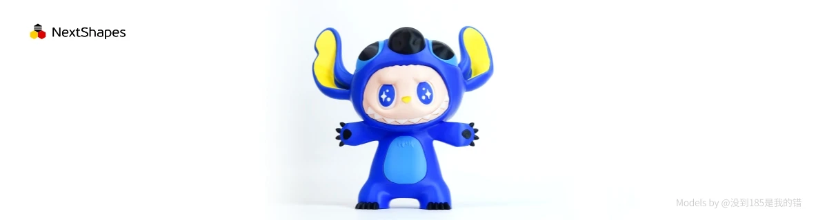 If you’re aiming to create high-quality 3D prints, NextShapes Standard PLA filament is undoubtedly your ideal choice. Take the creative fusion of “Stitch + Labubu” as an example: the filament precisely captures smooth surface transitions and sharp edges, ensuring a seamless blend of the two characters—retaining their recognizability while adding a playful charm.Powered by NextShapes’ self-developed nano-functional materials, the filament excels in detail reproduction: Stitch’s body textures are finely rendered, while Labubu’s facial expressions appear vivid and three-dimensional, bringing prints to life. The added PPAT component further enhances elongation at break and impact strength, delivering both flexibility and structural stability for highly reliable creations.Choose NextShapes Standard PLA filament to solidly support your creativity and achieve outstanding 3D printing results with ease.