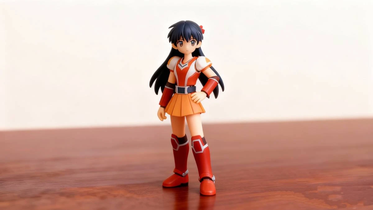 Display of 3D printed anime girl figurine made with NextShapes Standard PLA filament, showcasing smooth curves, subtle facial expressions, and durable mechanical performance
