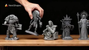 Creative visual effect display for NextShapes Standard Pro Resin, emphasizing professional-grade 3D printing performance and artistic expression