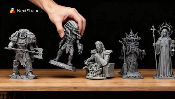Creative visual effect display for NextShapes Standard Pro Resin, emphasizing professional-grade 3D printing performance and artistic expression