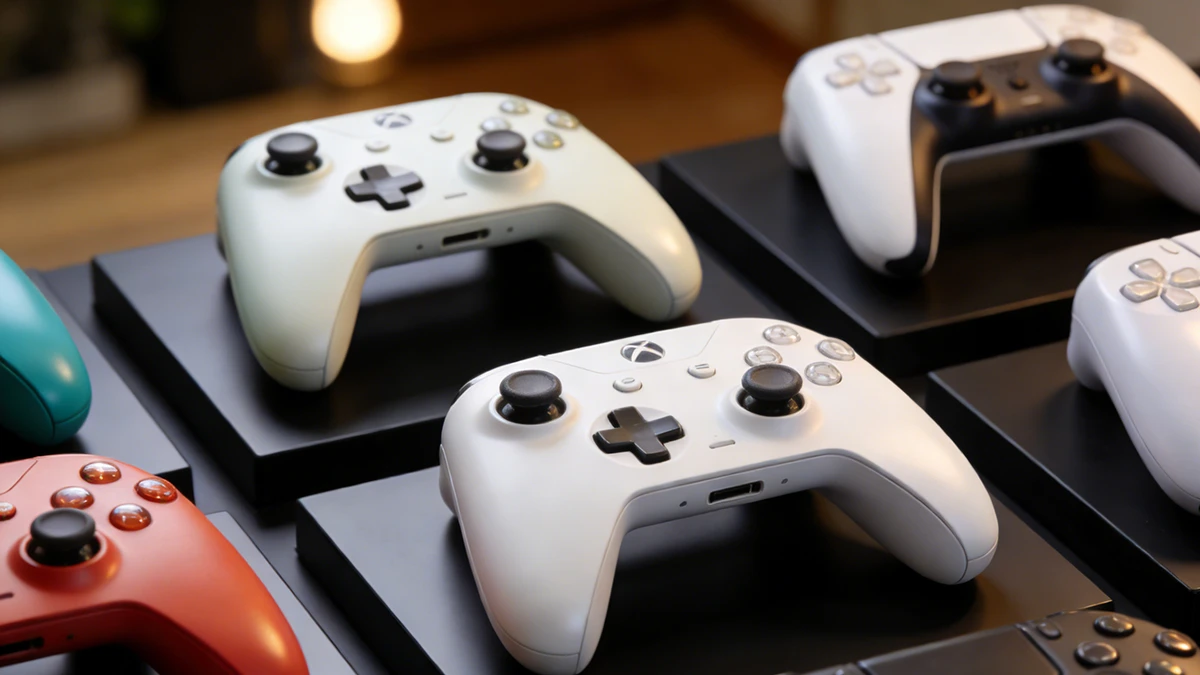 NextShapes-Standard-Pro-Resin-3D-printed-custom-game-controllers-collection-display