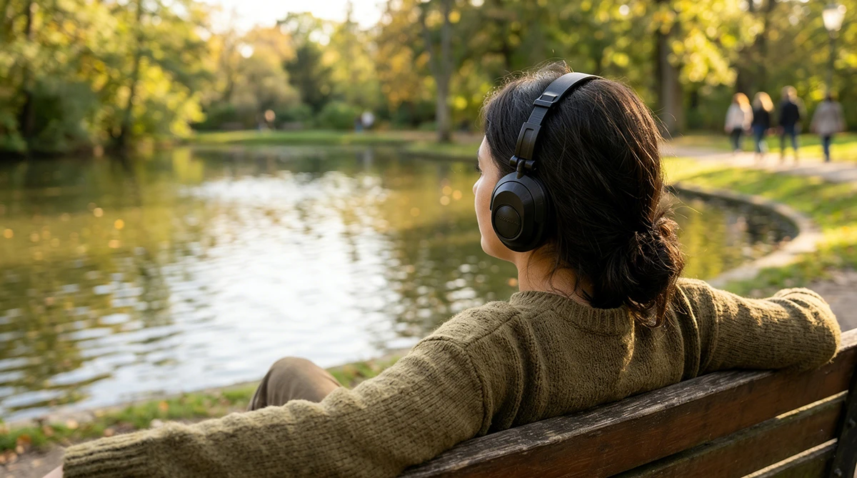 NextShapes-ABS-Like-Pro-Resin-over-ear-headphones-worn-outdoor-scene-display