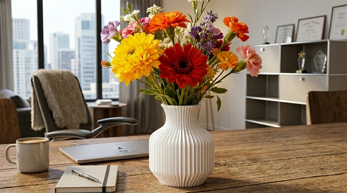 NextShapes-ASA-Filament-3D-printed-decorative-vase-indoor-display