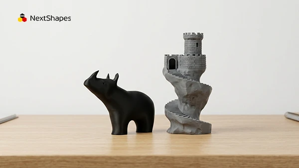 NextShapes Produces Smooth FDM Printed Models With Matte PLA Filament
