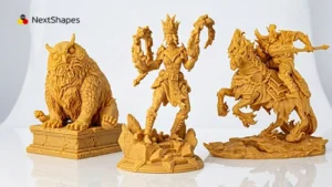 NextShapes Hight Resolution 8K Pro: A High-Precision Red Wax Material Engineered for 3D Printing for Figurines and Character Head Sculpts
