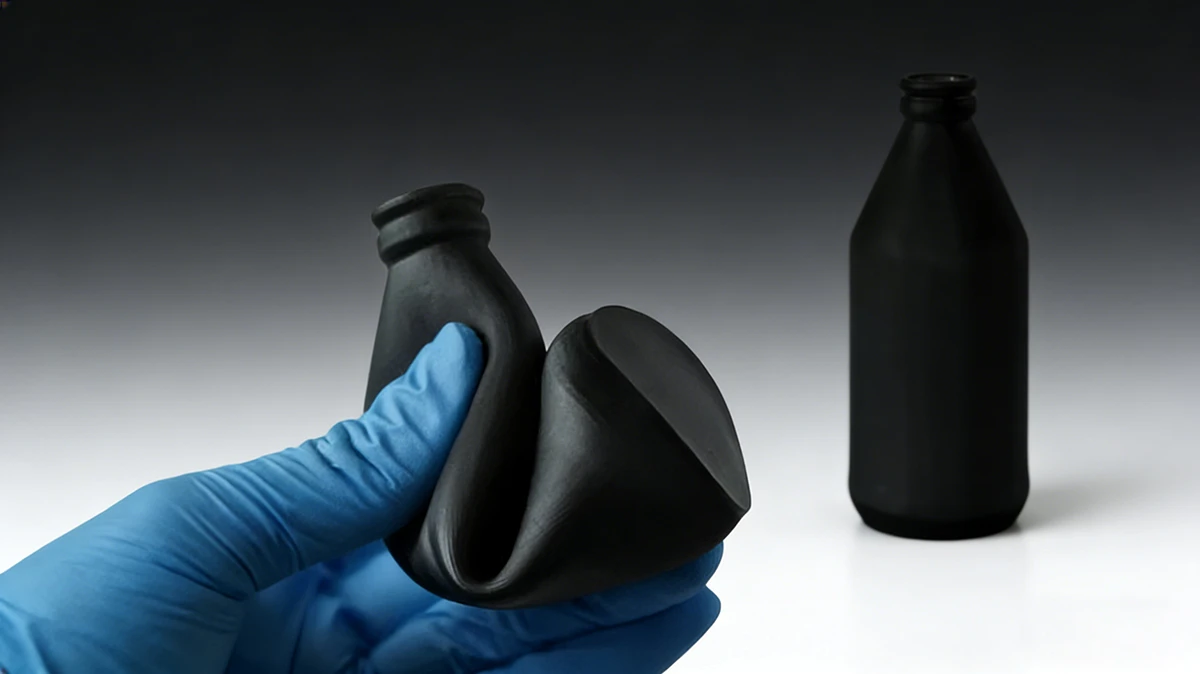 NextShapes-Elastic-Resin-3D-printed-flexible-bottle-bending-test-display