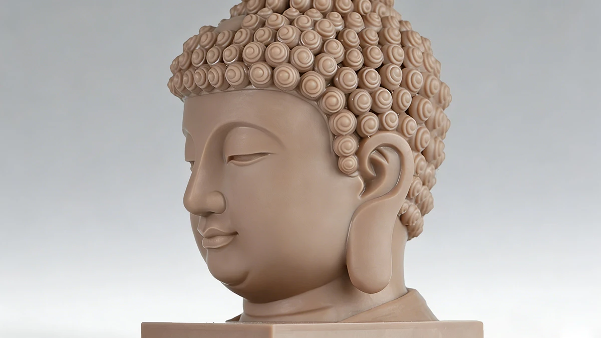 NextShapes-Shoe-Mold-Head-Sculpt-Resin-3D-printed-Buddha-head-sculpture-detail-display