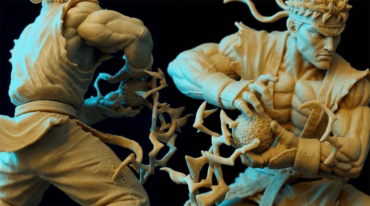 3d printed figurine detailed close up showcase