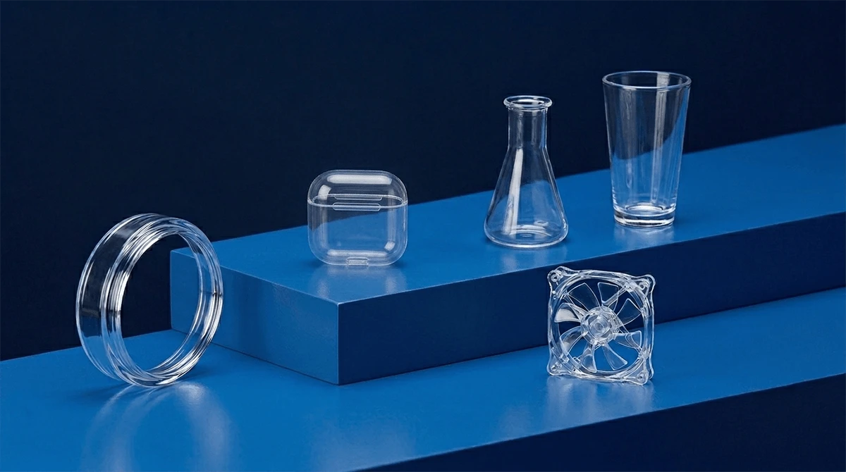 clean pro resin 3d printed transparent prototype showcase overview