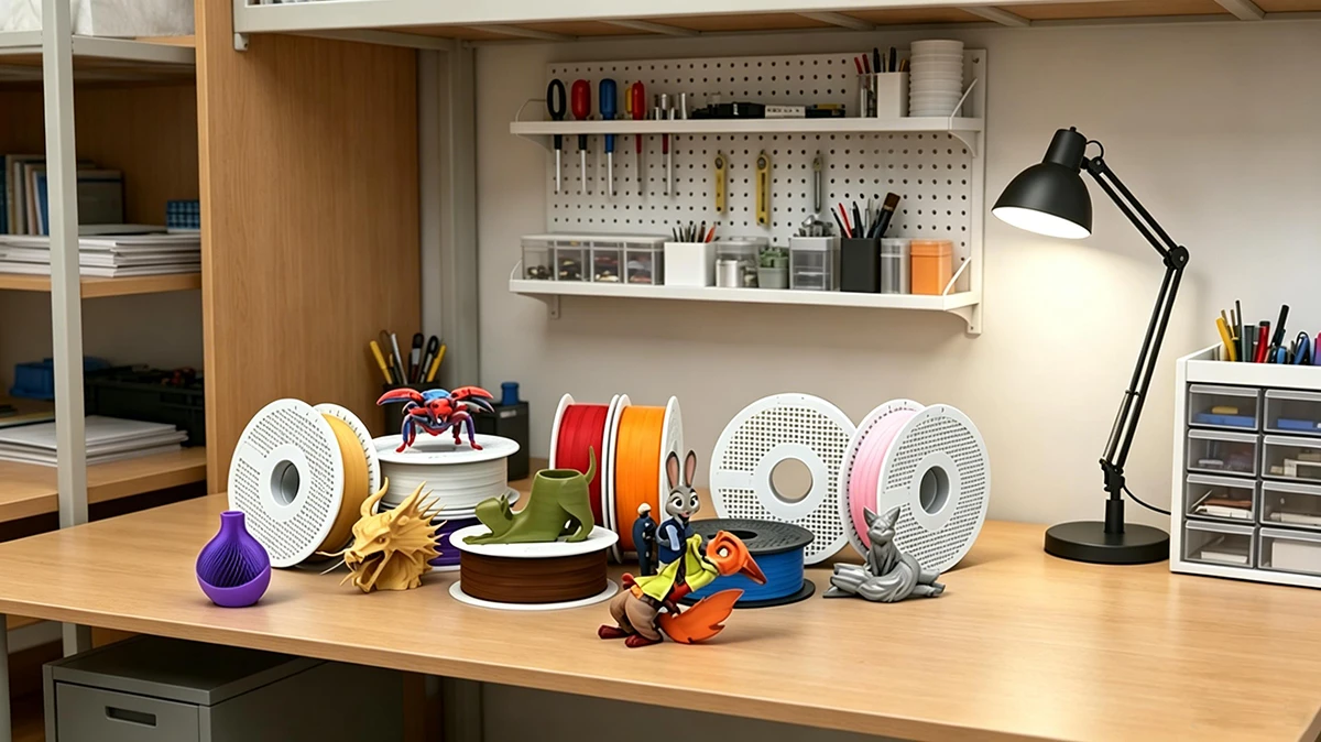 fdm 3d printing filament dorm room toy workbench display