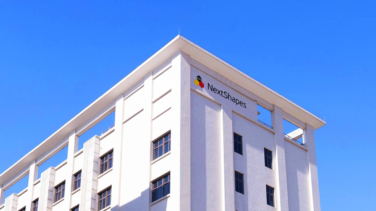 NextShapes headquarters building, showcasing the brand behind Hight Resolution 8K Pro 3D printing resin